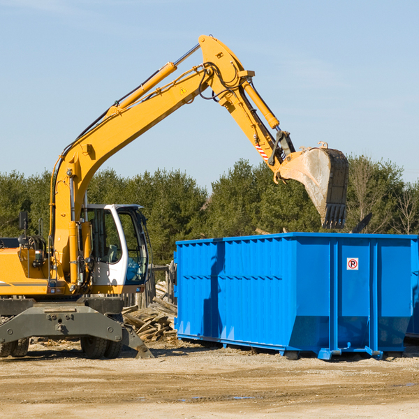 how many times can i have a residential dumpster rental emptied in East Bank